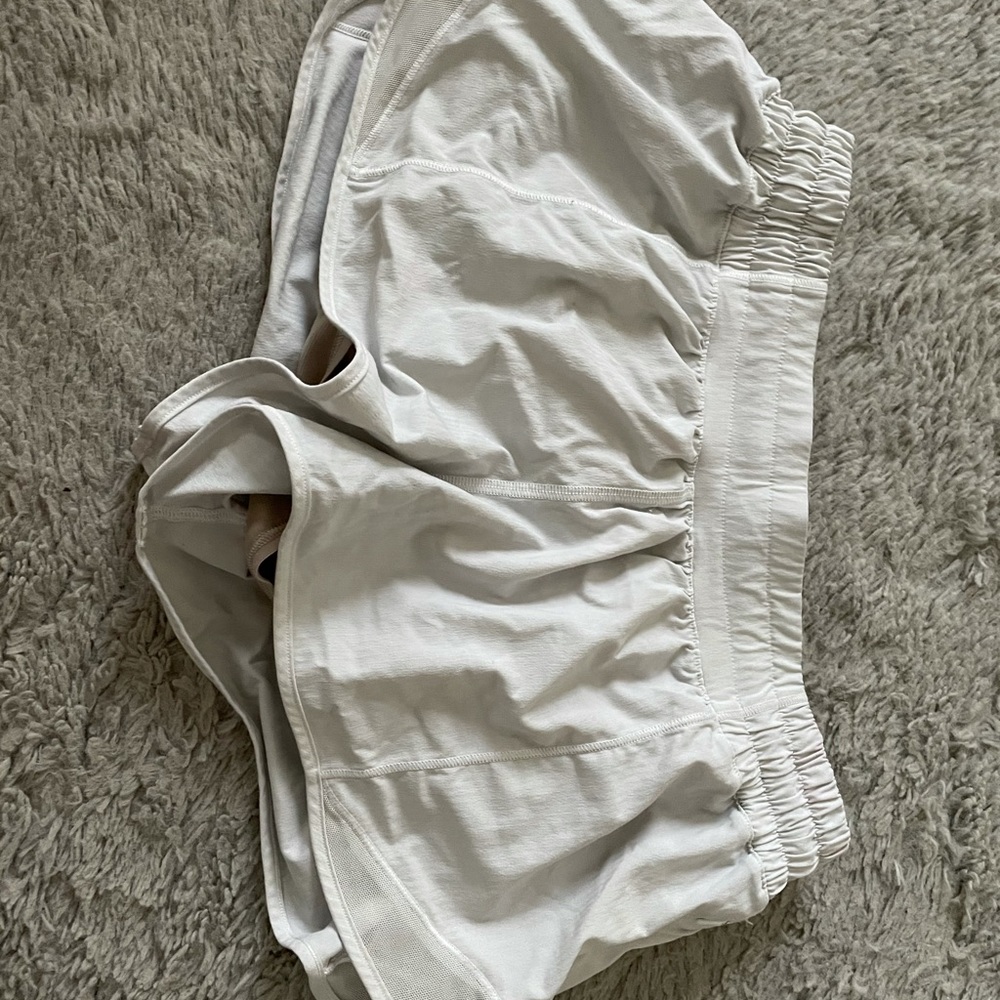 white lulu shorts